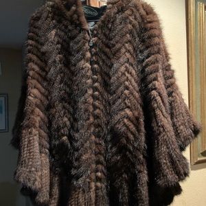 Mink cape/poncho